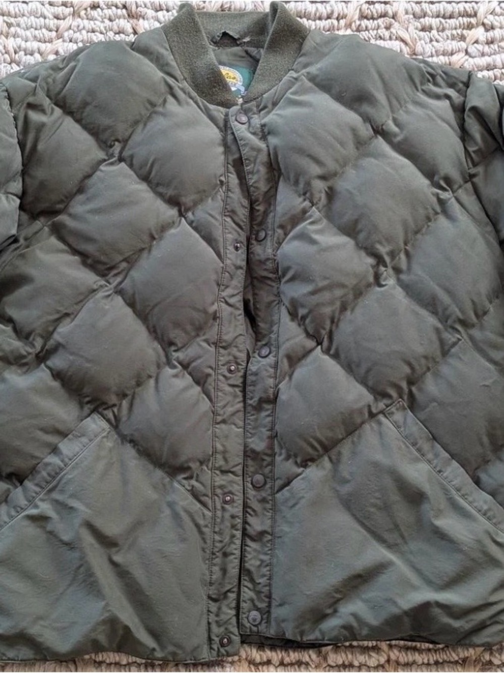 Cabela's Olive Green Premier Northern Goose Down Jacket 2xlt Puffer